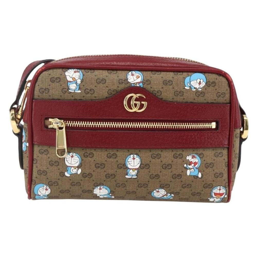 Gucci x Doraemon Micro GG Supreme Shoulder Bag Beige